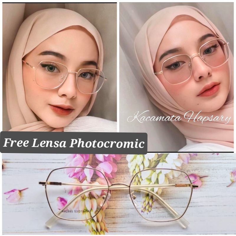 FRAME KACAMATA KODE KY2885 | KACAMATA GRATIS LENSA PHOTOCROMIC | KACAMATA MINUS | ANTI RADIASI