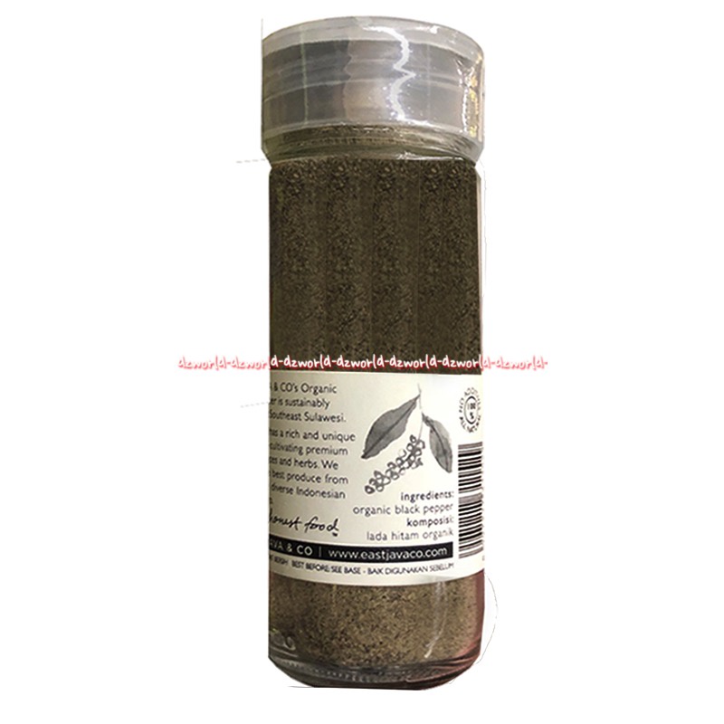 East Java 35gr Organic Ground Black Pepper Kendari Sulawesi Bumbu Merica Hitam Bubuk Eastjava East Jawa Blackpepper