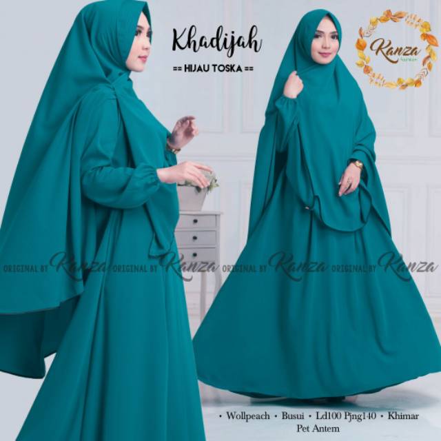 Khadijah syari gamis set syari