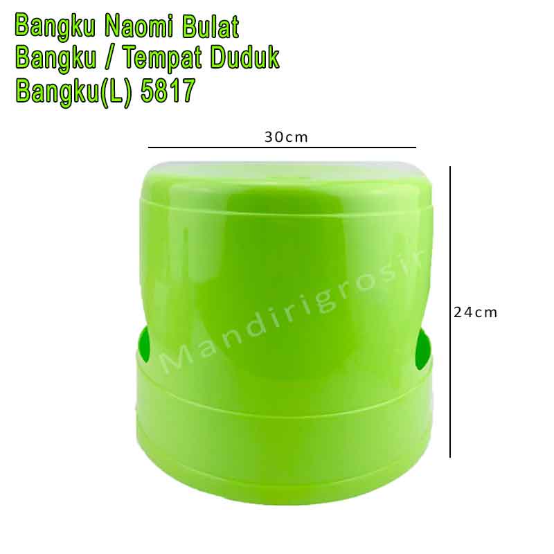 Bangku Plastik * Bangku Naomi Bulat * Tempat Duduk * Bangku(L) 5817