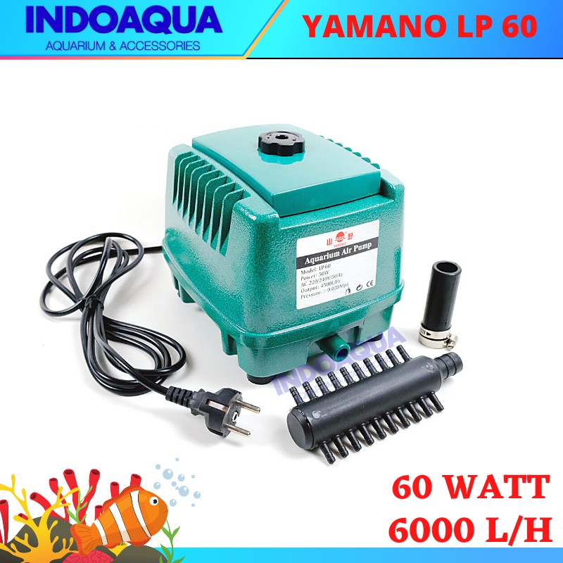 INDOAQUA - Pompa Udara Aerator Kolam Ikan Yamano LP 60 Original