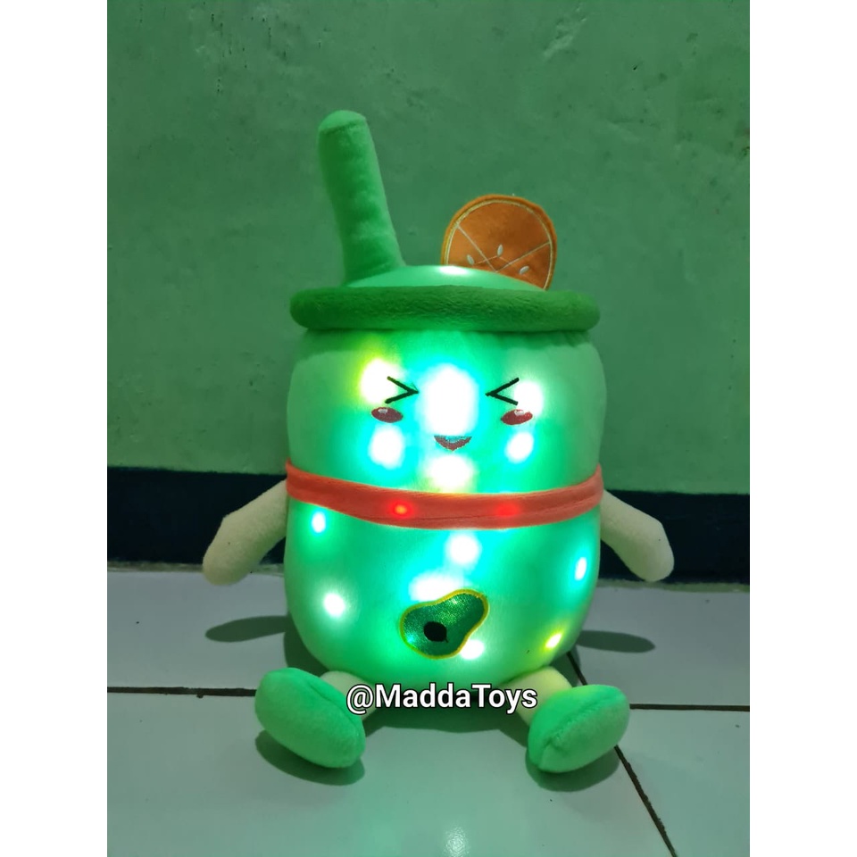 BonekaBoba LED boba kaki tangan boba buah/boneka viral/bonekaimut/boneka murah