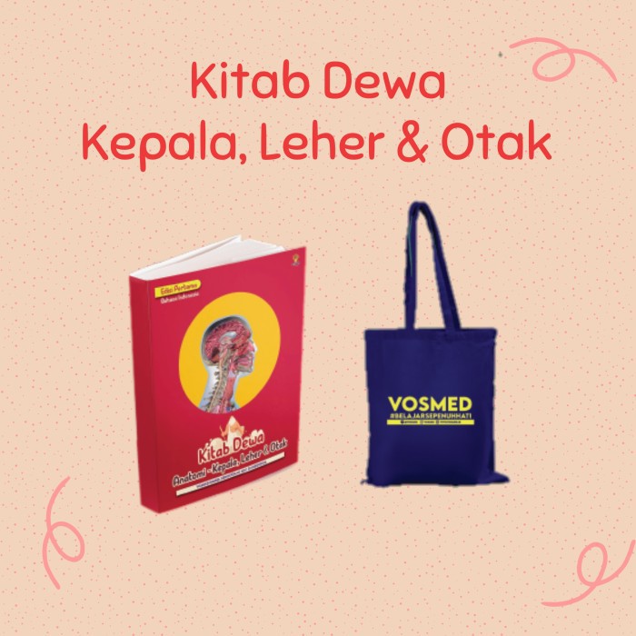 Buku kedokteran Kitab Dewa Anatomi fisiologi Kepala, Leher, dan Otak Original