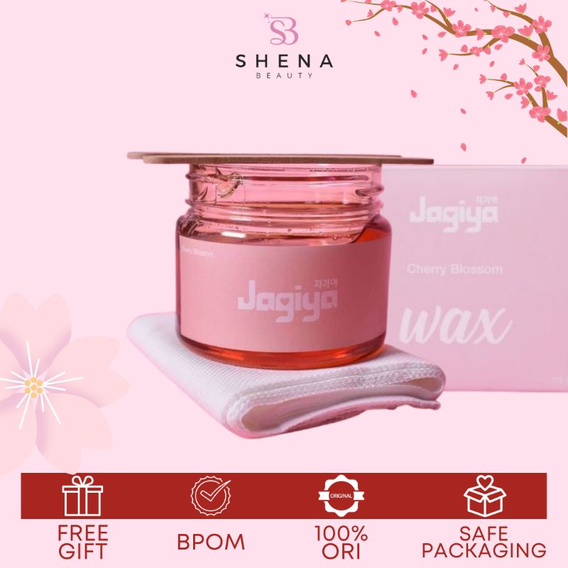 JAGIYA SAKURA CHERRY BLOSOM BPOM WAXING KIT STRIP PAPER | SUGAR WAX | PERONTOK PENCABUT BULU KETIAK 
