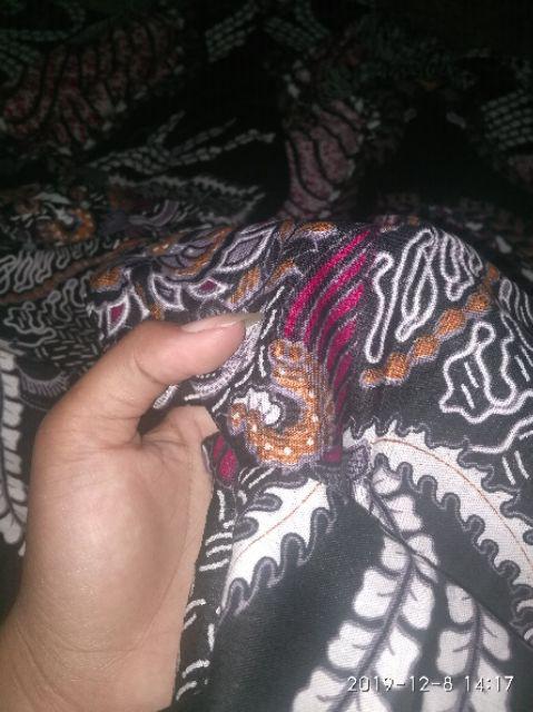 Kemeja Batik Pria Lengan Panjang Batik R08 Motif Black Sweet