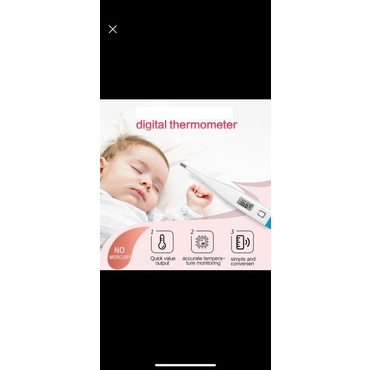 Termometer Digital Murah / Pengukur Suhu Bayi Anak Dewasa