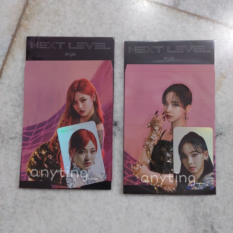 holo hologram standee aespa next level karina ningning