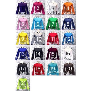 Polos Polos Biru Lengan Panjang Kaos Kerah Lengan Polos Polos Biru Lengan Panjang Kaos Kerah Lengan