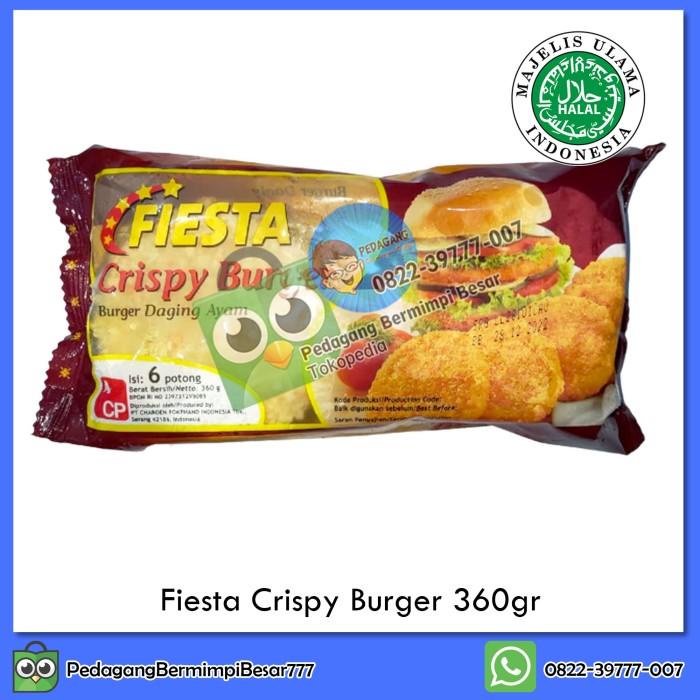 

Fiesta Crispy Burger 360gr | Daging Burger | Crispy Chicken Burger Best Seller