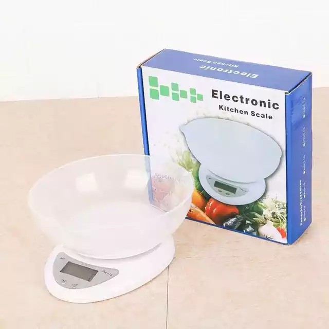 Timbangan Dapur Digital - Timbangan Kue Bumbu Mangkok Mangkuk Digital 5Kg 10Kg Kitchen Scale