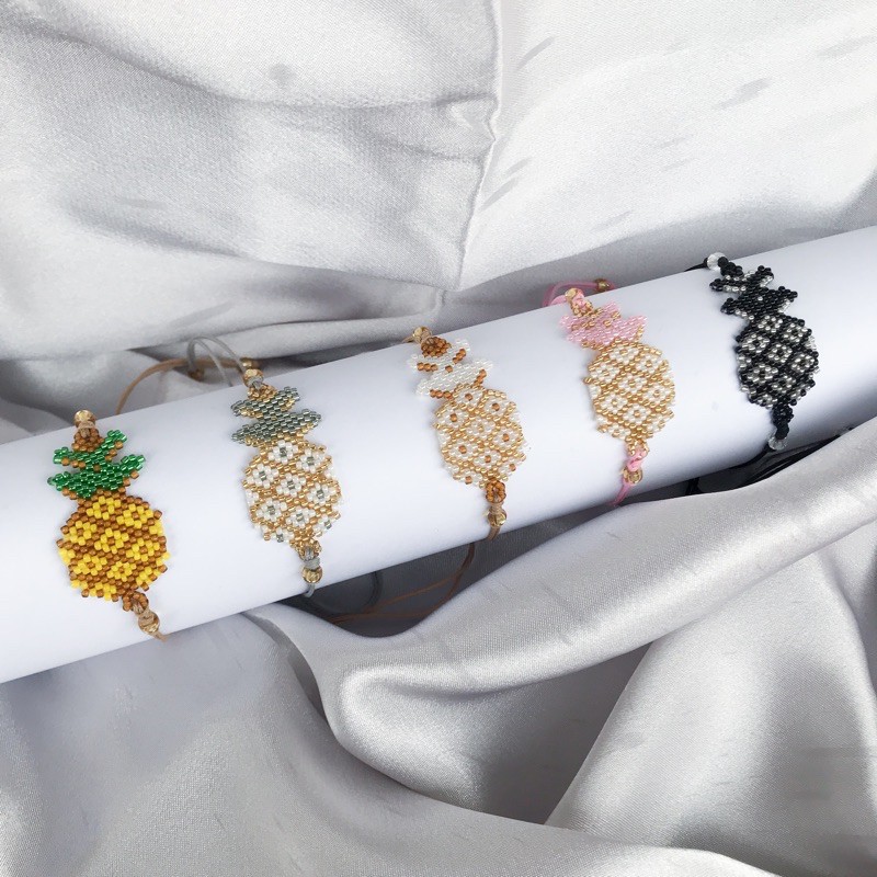 Gelang Nanas - Gelang Tali Manik Gelang Motif Buah