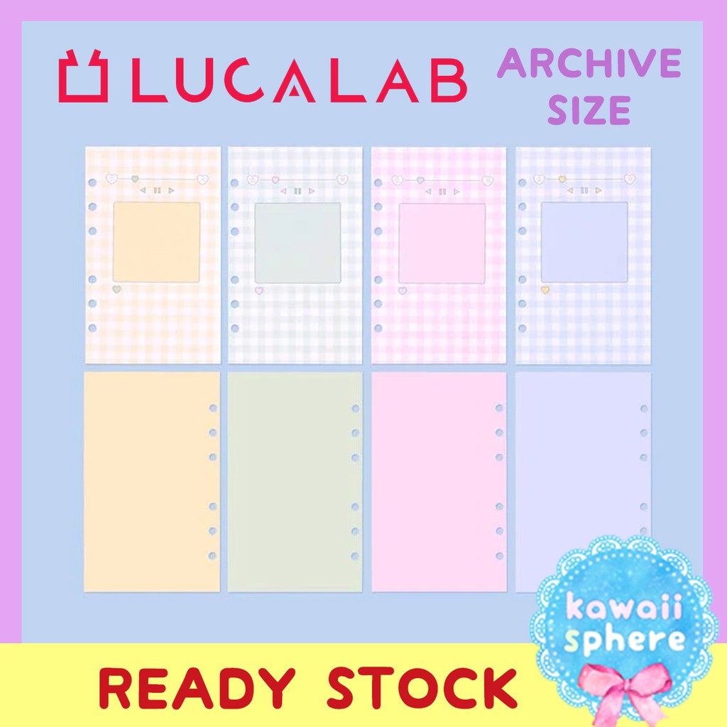 

Lucalab Archive refill BGM Light | Insert Ring binder 6-Holes Korea