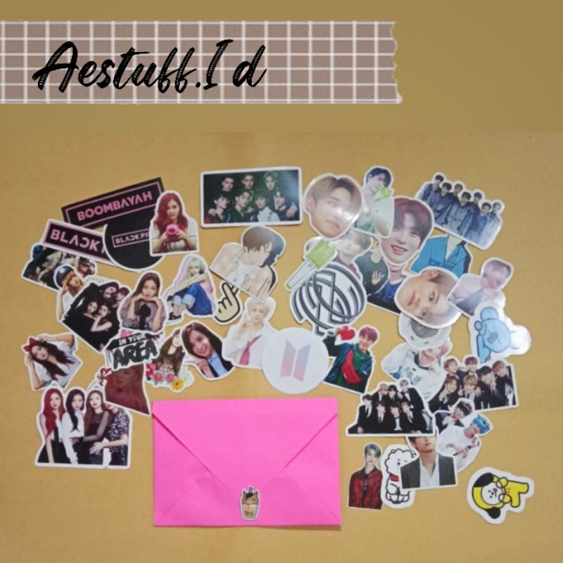 

15pcs Stiker KPOP Aesthetic Deco