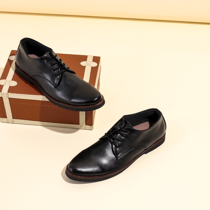 Sepatu Kantor Formal Giant Flames Fuerte Black