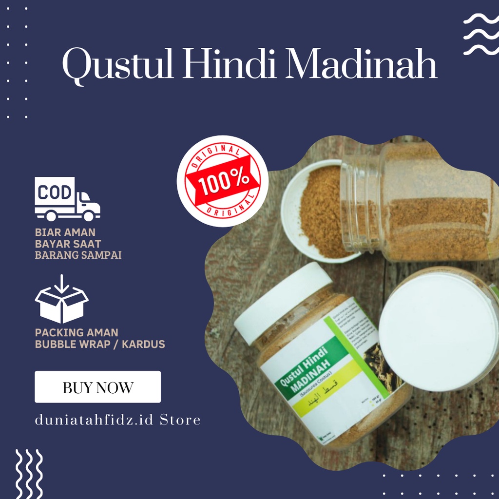 QUSTUL HINDI MADINAH - Herbal serbuk untuk mengobati berbagai penyakit dada / paru-paru, pencernaan