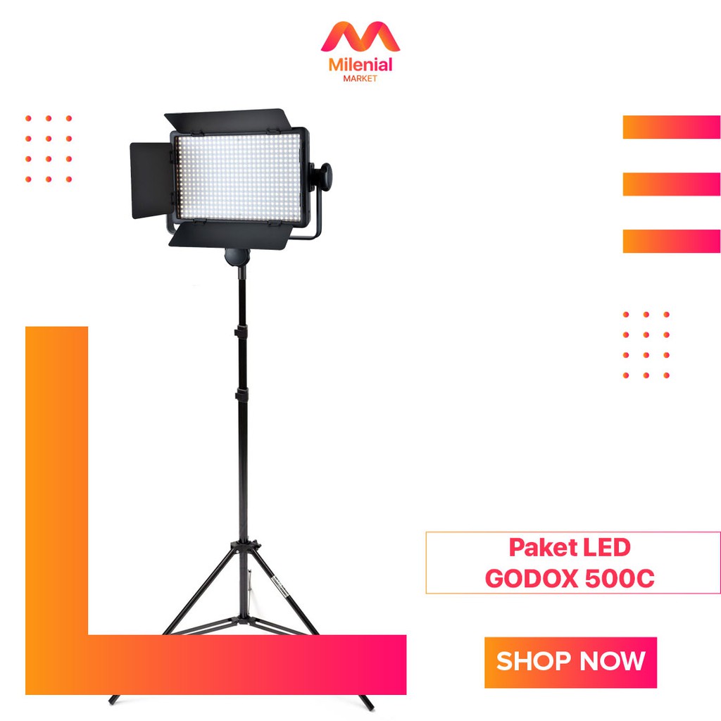 Paket Murah Milenial Led Godox 500C