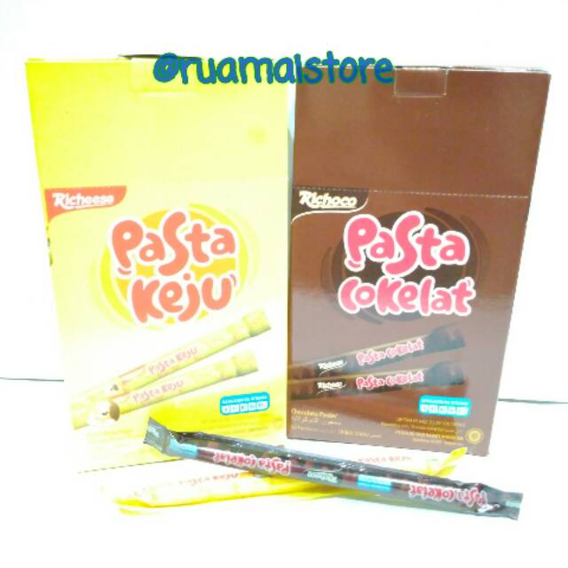 

(BOX) Richeese Pasta Keju - Richoco Cokelat (30pcs x 8gram)