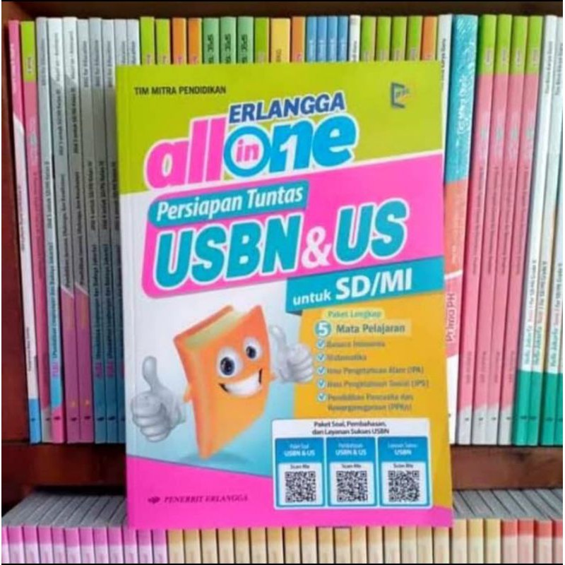BUKU SOAL UN UASBN SD MI KELAS 6 ALL IN ONE 5 MATA PELAJARAN ERLANGGA