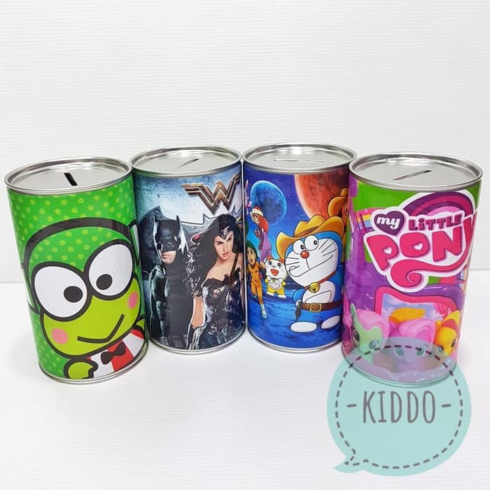 Celengan kaleng - Goody bag anak ultah