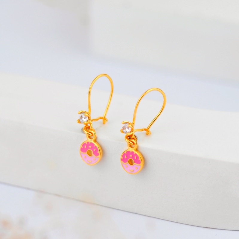 Anting Emas Kawatan Donat Cat - Toko Emas Gadjah