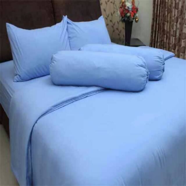 Chelsea Rosewell Polos - Sprei Polos Biru Muda Sky Blue Baby Blue Bedsheet