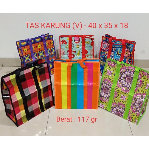 Tas Karung Plastik XS (V) 40x35x18 Laundry tas murah Shopping Bag Souvenir Ultah