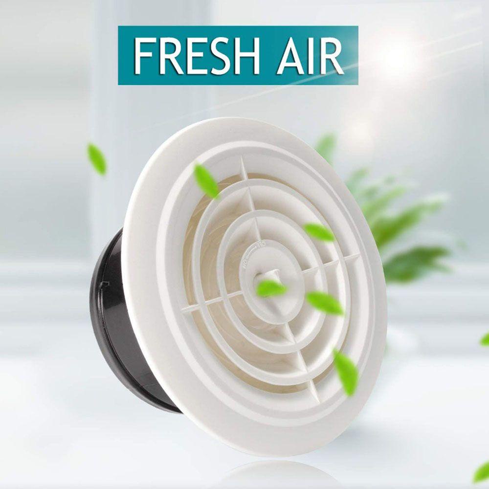 R-FLOWER Air Vent Adjustable Perlengkapan Ac Bulat Penutup Lubang Angin Anti Burung Dan Tikus