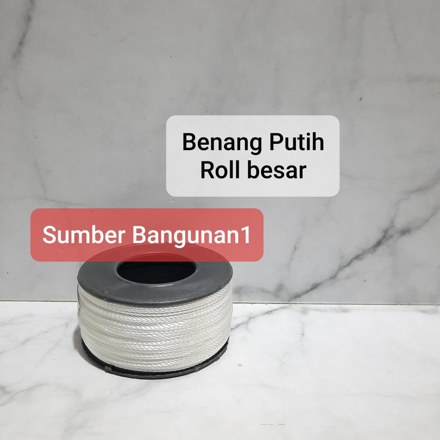 Benang Nylon Putih tukang alat ukur pasang keramik tali bangunan