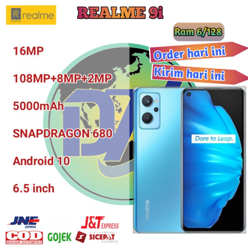 realme 9i 6/128 garansi resmi Indonesia dan Realme 9i 4/64 garansi resmi Indonesia