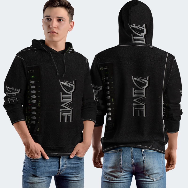 Jaket Hoodie Fullprint Amp Dime Dimebag D100 Guitar Amp Bahan Polyester Jersey