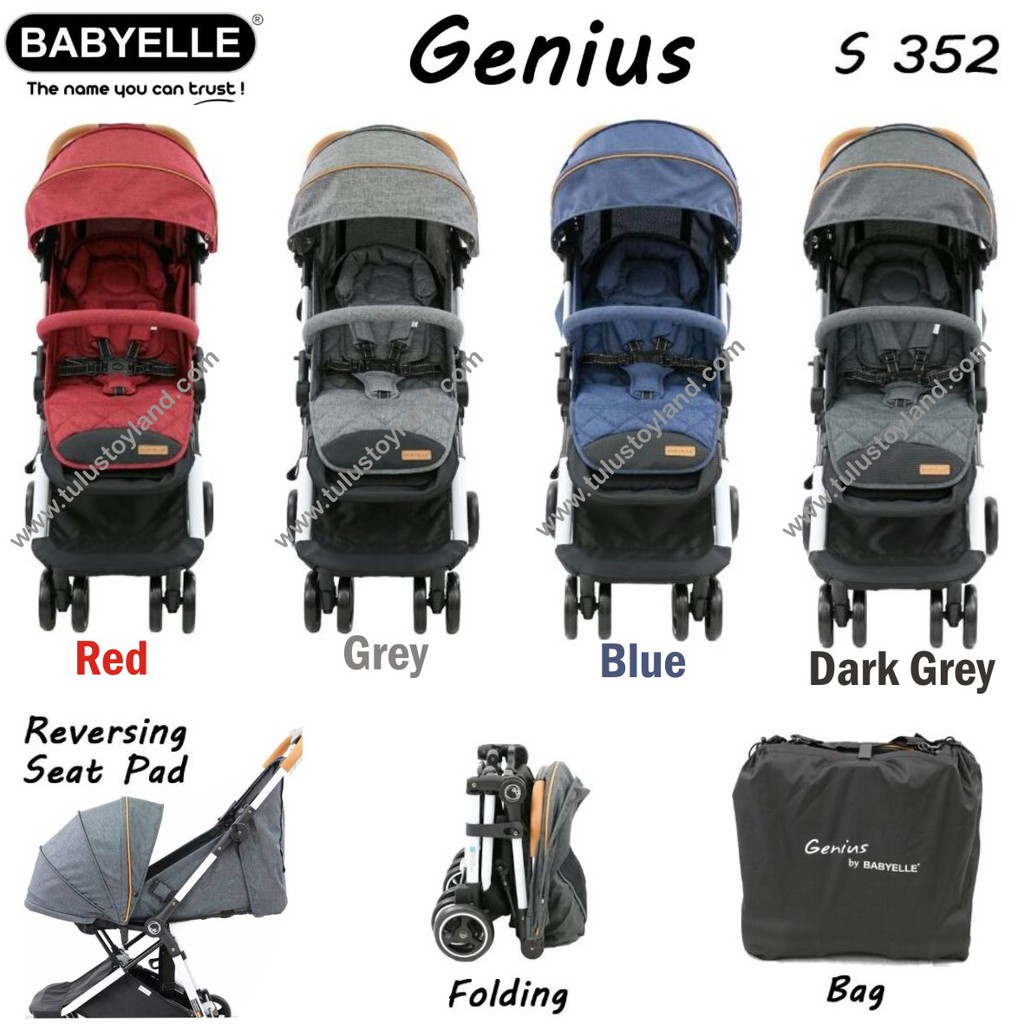 Stroller Cabin Size Babyelle Genius DX S355 Baby Elle S 352 Kereta Bayi Reversible bisa Hadap Ibu