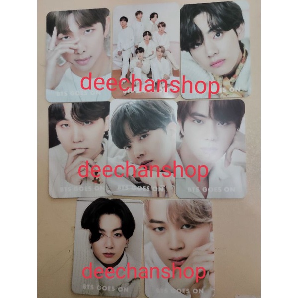 READY STOK DOUBLE SIDE PC BTS DICON JAPAN LIFE GOES ON KOBUNSHA TAEHYUNG SUGA RM JIN JIMIN JHOPE JUN
