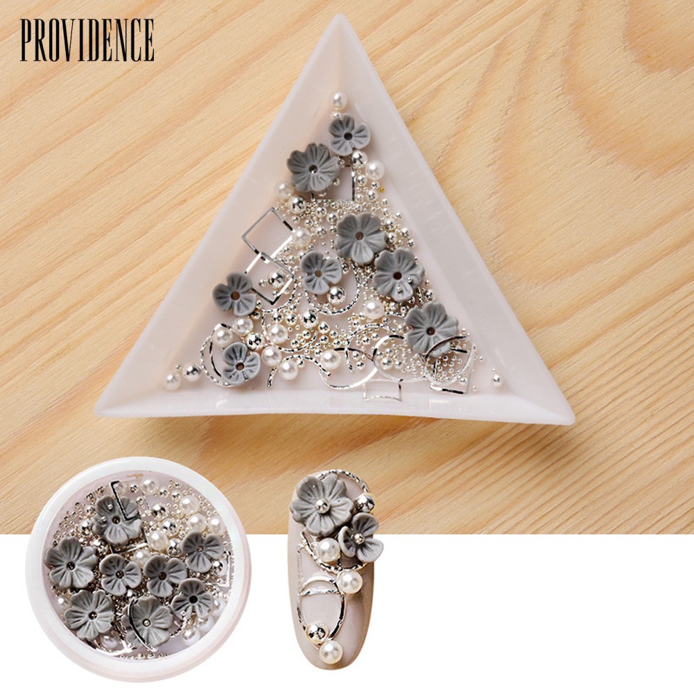 Providence Shell Flower Bead Rhinestone Mixed 3D Nail Art Sequin DIY Manicure Jewelry