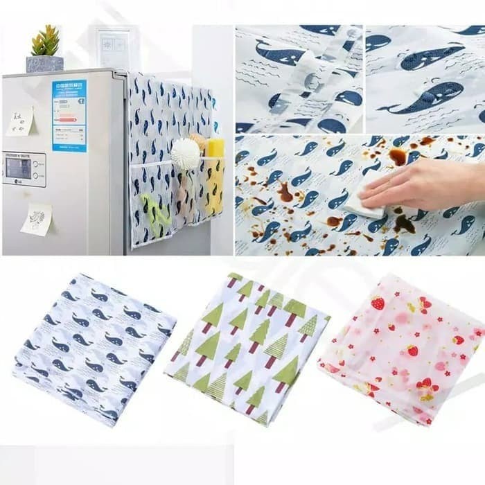 [ASS] Cover Penutup Kulkas Tempat Penyimpanan barang