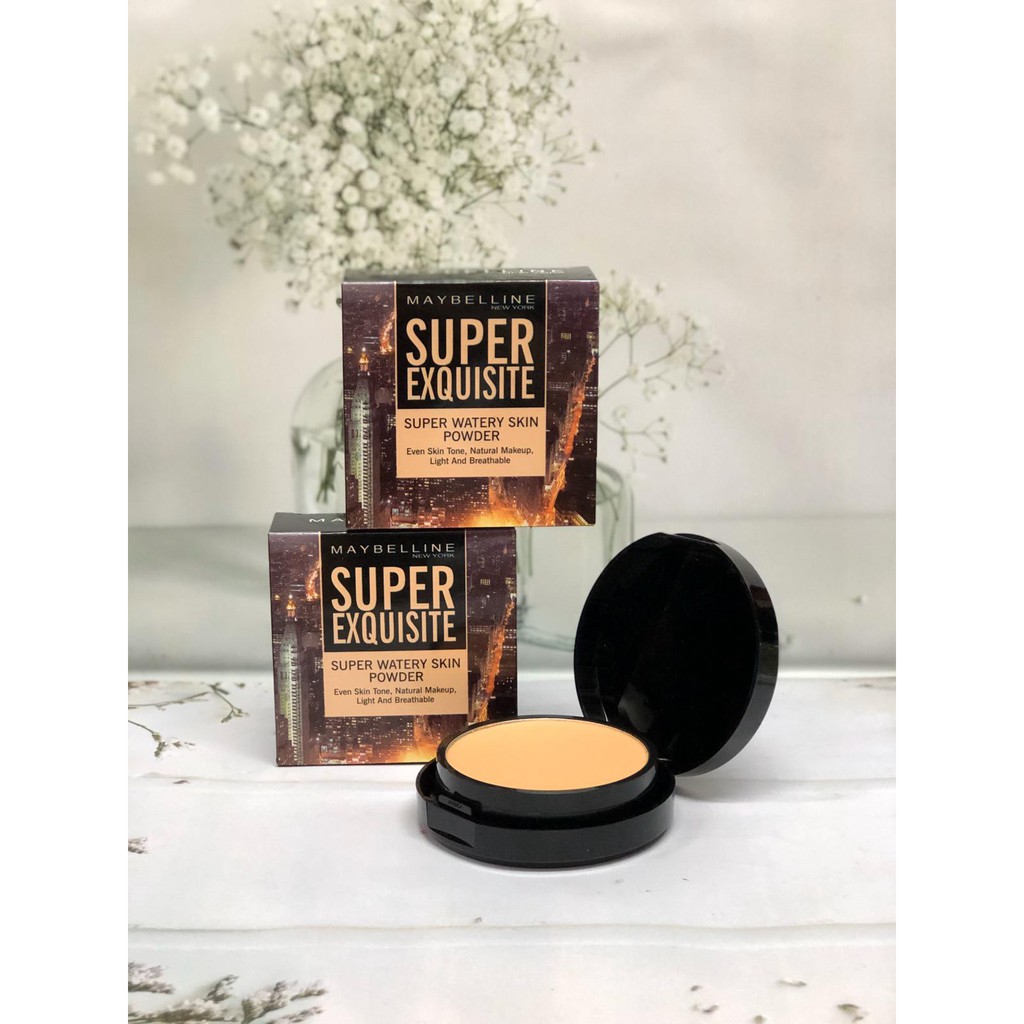 BEDAK MAYBELLINE 2IN1 SUPER EXQUISITE / BEDAK KERING DAN BASAH