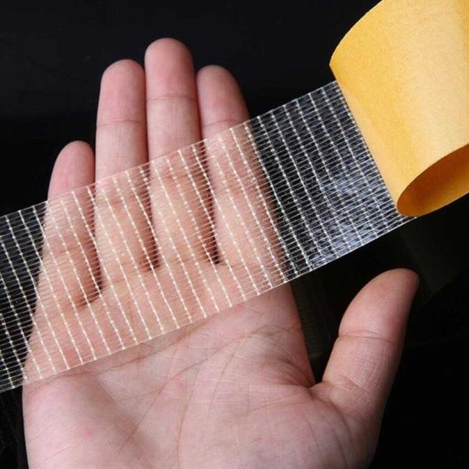 

Lakban Super Kuat Strong Grid Serat Fiber Double Tape 20 Meter
