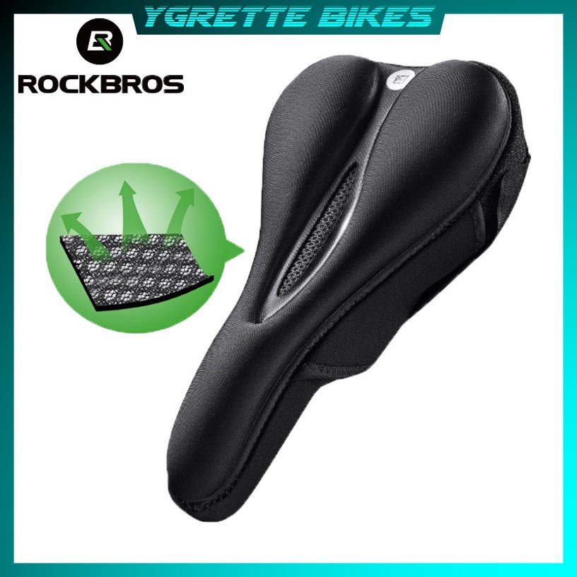 YGRETTE - Rockbros Cover Jok Sadel Sepeda Breathable Silica Gel Mat pelindung saddle sarung