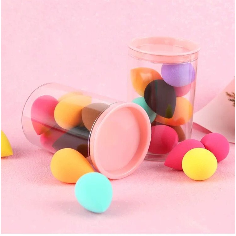 9pcs Blender Makeup Telur Kecantikan Mini Kosmetik Puff Makeup Spons Cushion Foundation Bedak Sponge Alat Kecantikan Make Up Accessor