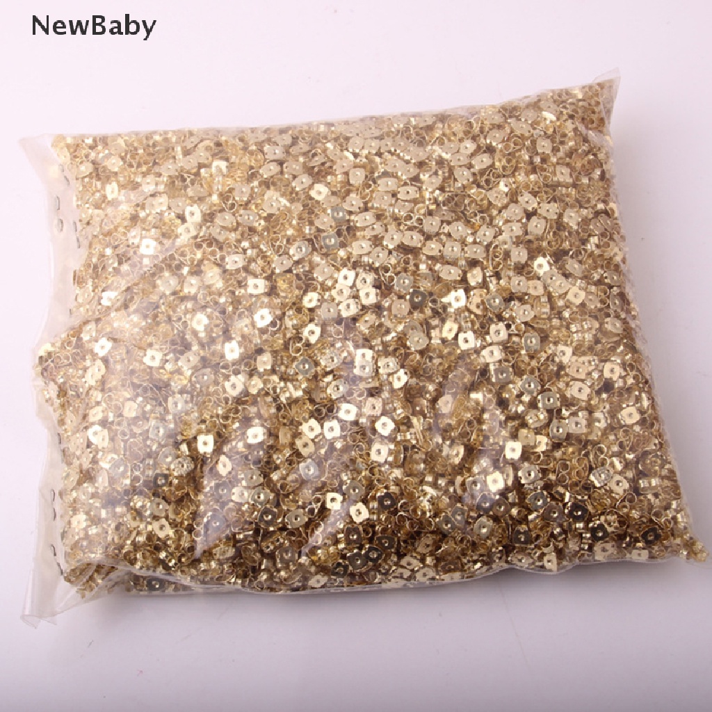 Newbaby 10PCS Stopper Anting Tusuk Bahan Metal