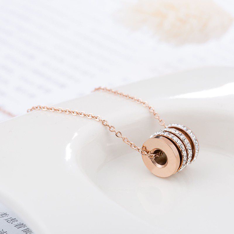 REAL PICTURE-KALUNG KOREA TITANIUM ROSE GOLD-KALUNG WANITA TITANIUM-KALUNG TITANIUM KOREA ROSE GOLD