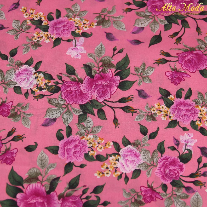

Alta Moda Katun Motif Pink Motif Bunga Pink (1M)