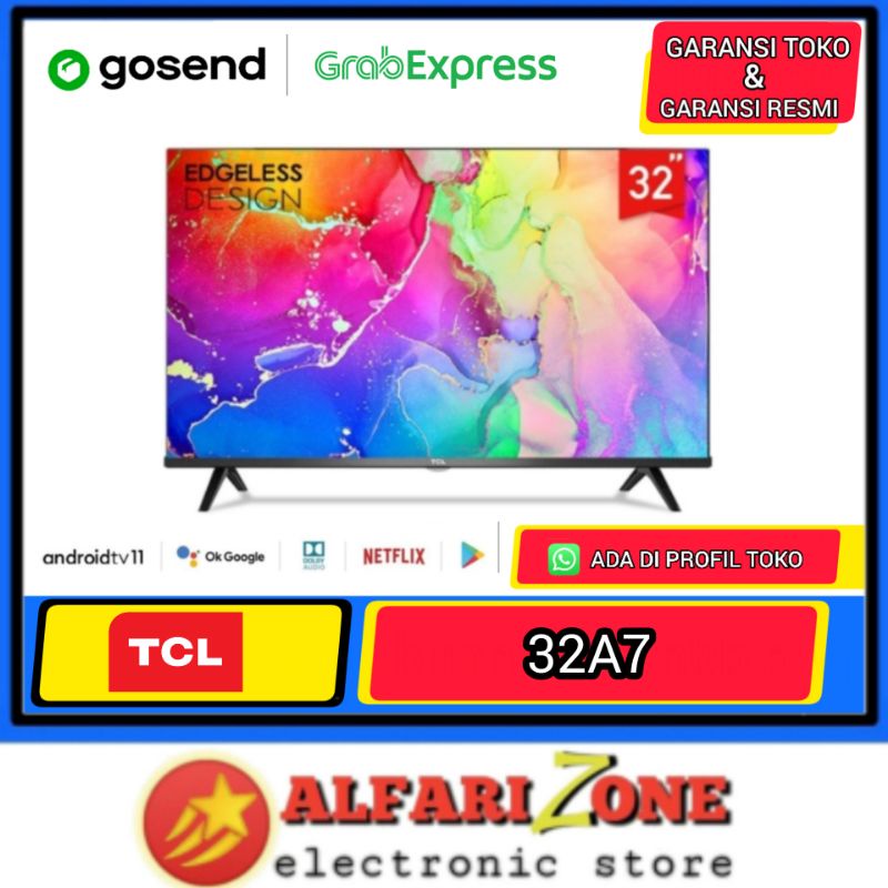 Android TV TCL 32" TCL 32A7 FHD 1080p android 11 Siaran Digital TV