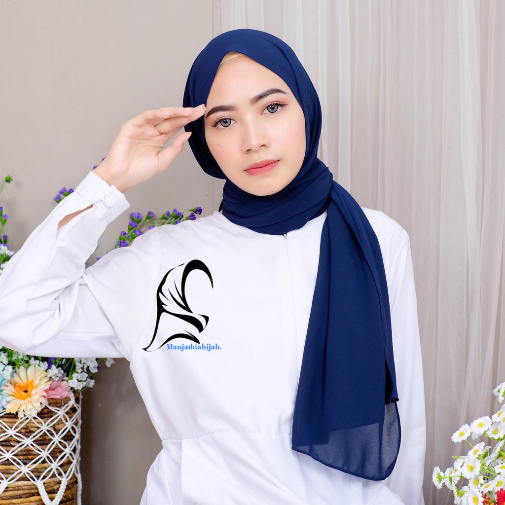 PASHMINA TALI&KARET CERUTY 180x75 CM KATALOG 2-Navy(180x75)