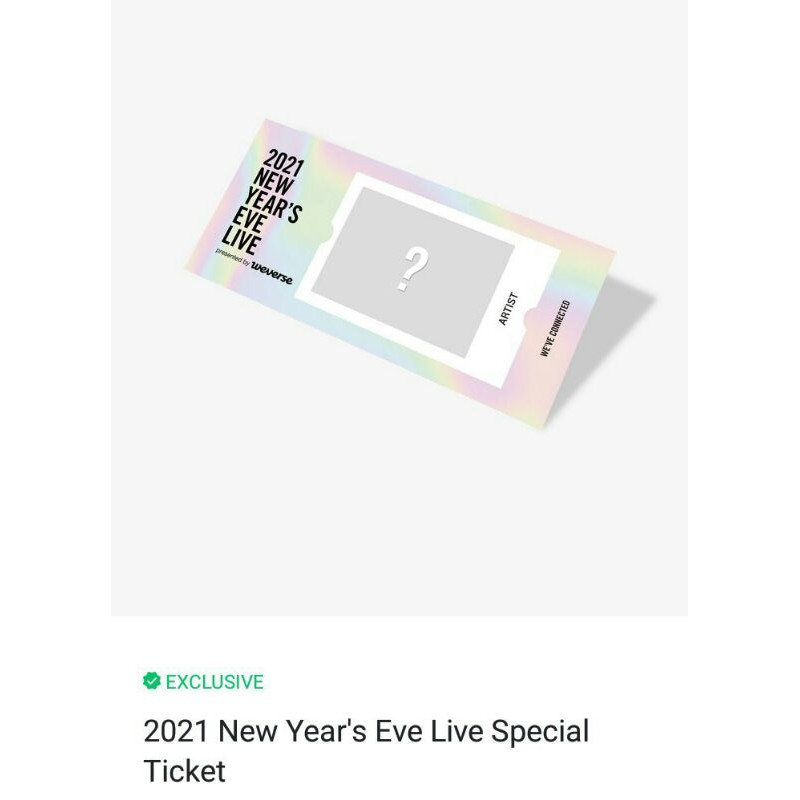 SPECIAL TICKET NYEL BTS