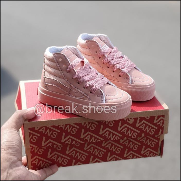 Sepatu Anak Vans Sk8 Full Peach / Rossy Pink
