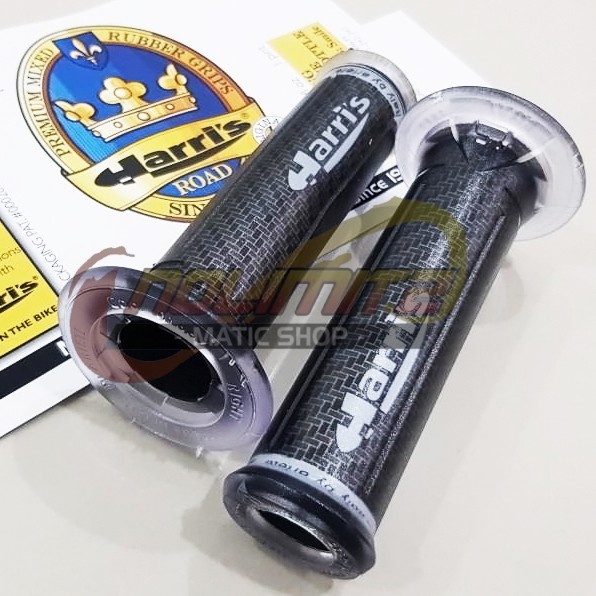 Handfat Handgrip Grip Harris 3D Black Carbon Universal NMAX XMAX PCX Aerox 155 Vario ADV Scoopy Mio