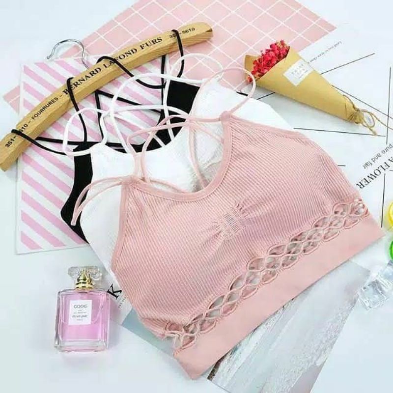 Bra Jaring, Bra Wanita Sport Bra Yoga Pilates
