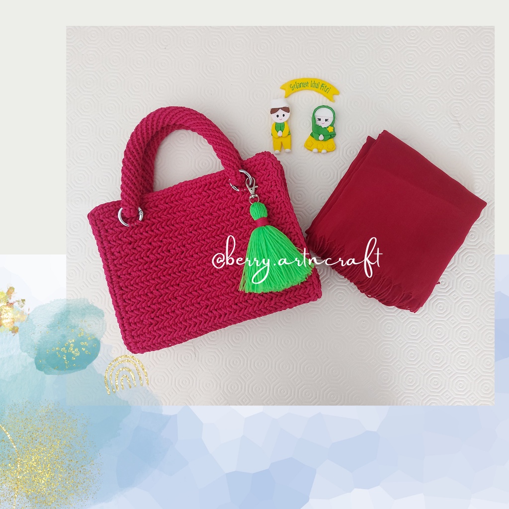 

Keylie Crochet Bag/Crochet Bag/Handbag/Tas Rajut/Tas Handmade/Korean Bag/Mini Bag