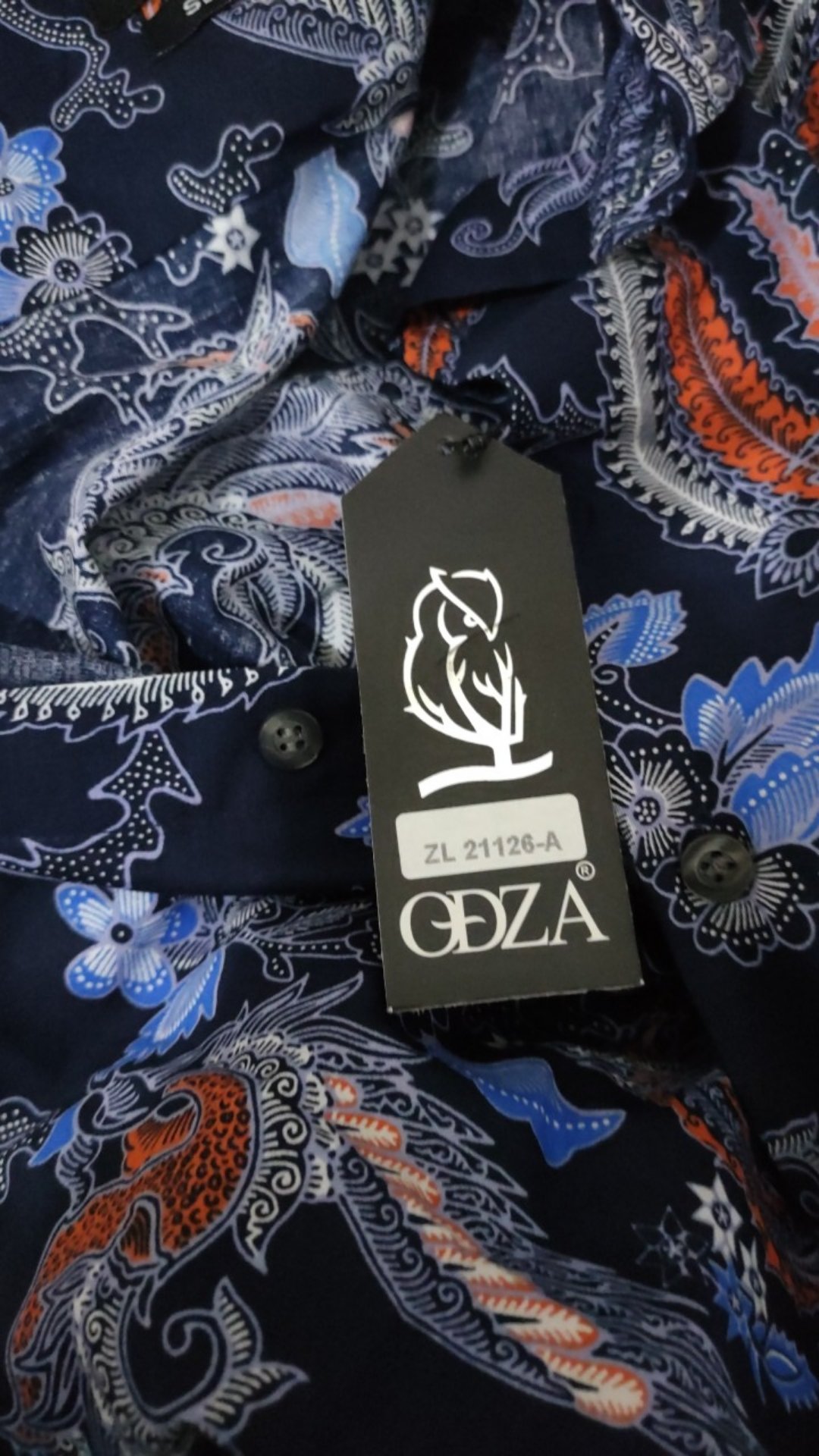 Odza Batik Lengan Panjang Kemeja Pria Batik Pekalongan Slimfit Modern Dutiata