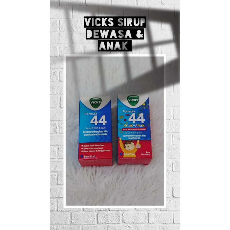 viks sirup dewasa dan anak